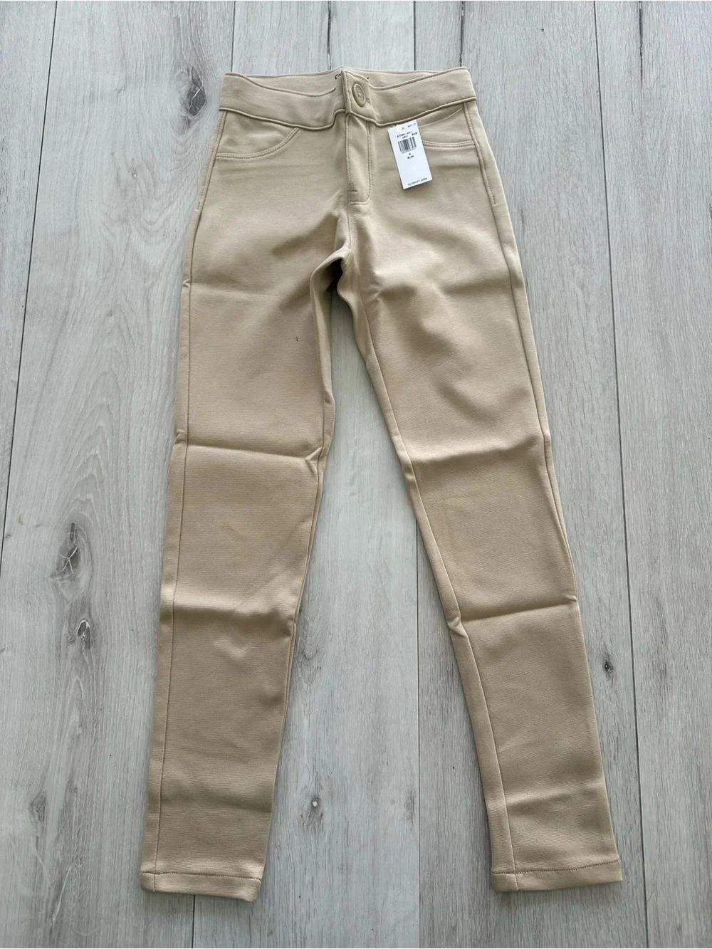 Old Navy Uniform Pants Rolled Oats (Beige) 8 Slim NWT IN PACKAGE